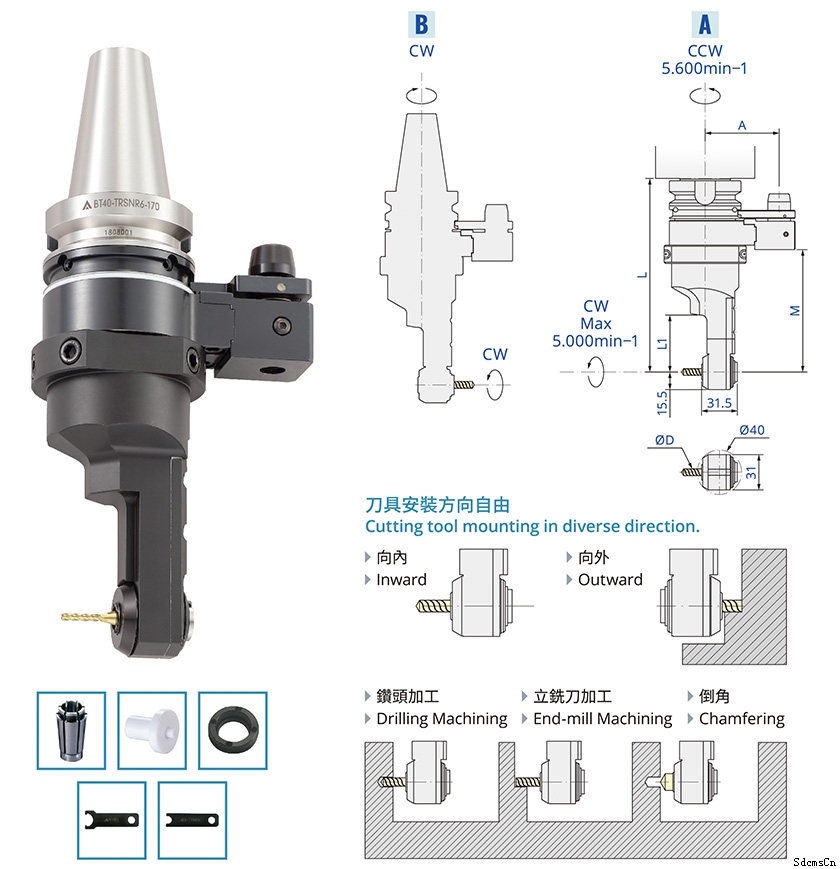 BT40-TRSNR6-170